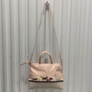RADLEY LONDON Cream Shoulder Bag with Animal Design